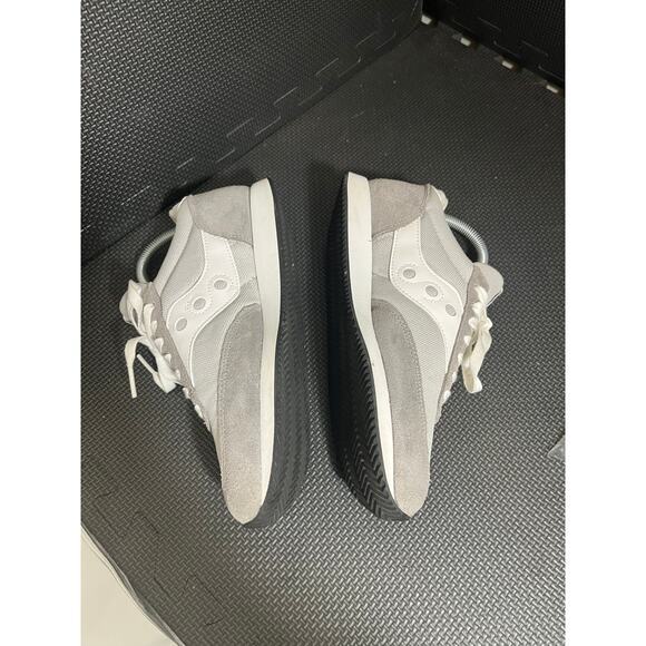 Saucony Hornet Women's 8.5 White Gray S60538-11 Suede Athletic Sneakers Classuc - Picture 3 of 7